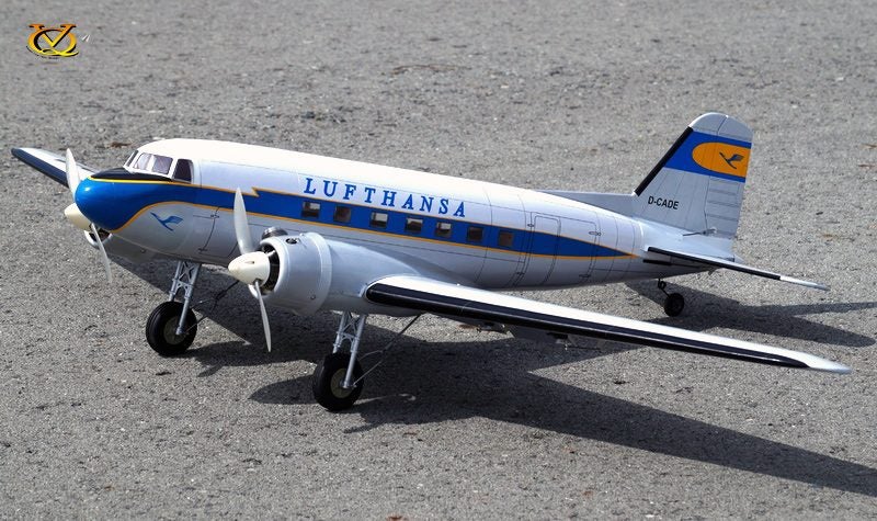 VQ Model DC-3 EP/GP 25 Size Lufthansa Version ARF **NEW IN BOX** Carousel 1