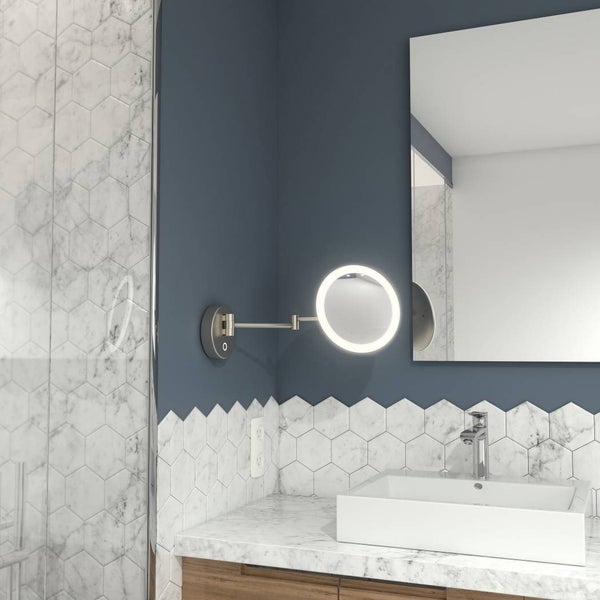 Artika Radia Stainless Steel Cordless LED Cosmetic Mirror Carousel 1