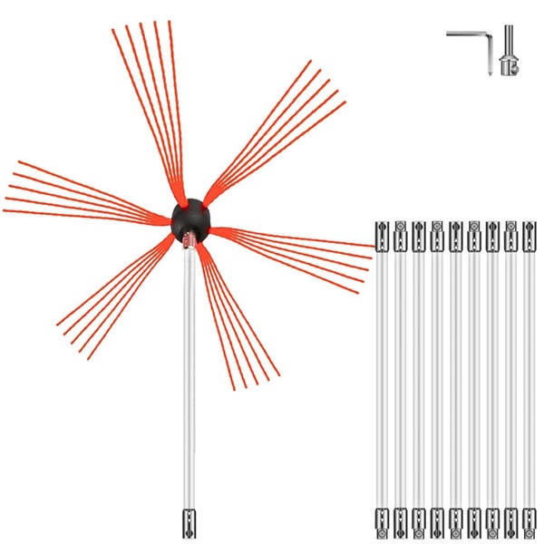 Chimney Sweep Kit 33Ft Chimney Cleaning Kit Nylon Sooteater Chimney Cleaning ... Carousel 1