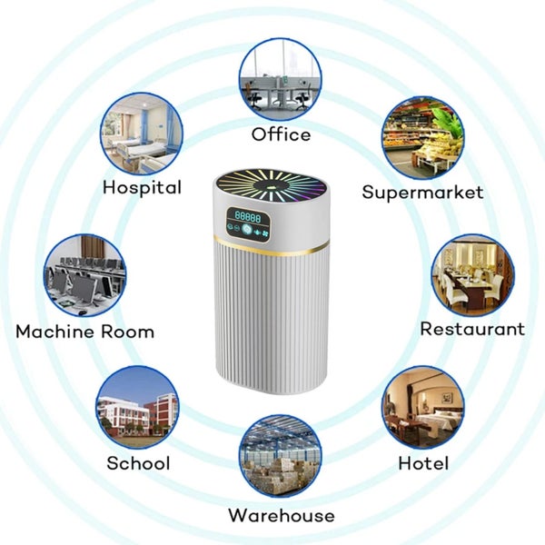 White Humidifiers for Bedroom, Humidifiers For Bedroom And Large Room 1.1L Carousel 8