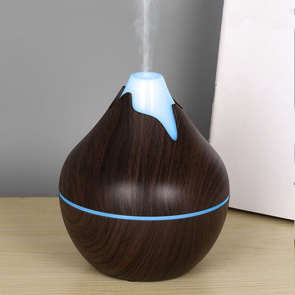 Brown Humidifiers for Bedroom, Silent Large Mist Volume Wood Grain Vase Hum Carousel 1