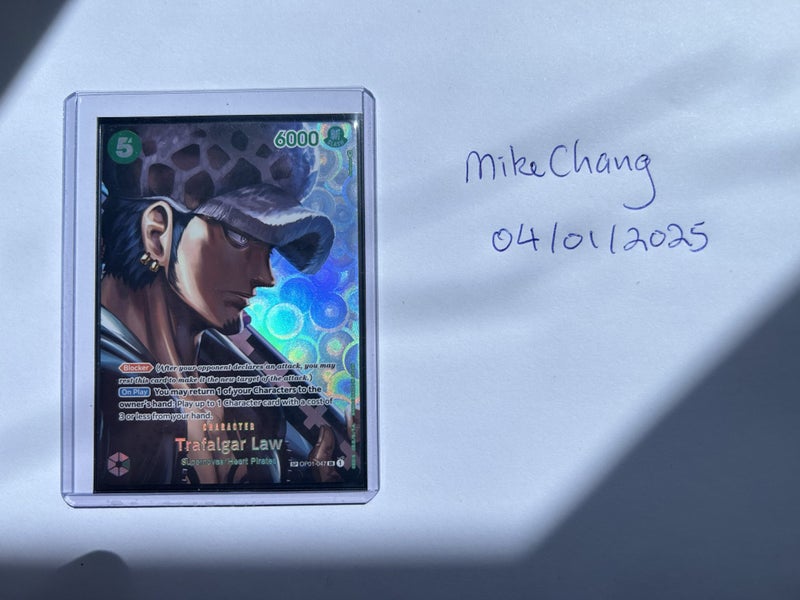 Trafalgar Law SP, Kingdom of Intrigue. Mint, Super Rare, Foil, One Piece. Carousel 1
