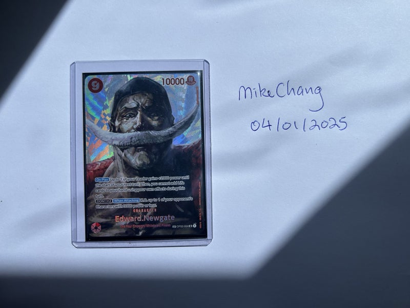 Edward Newgate SP, Kingdom of Intrigue. Mint, Super Rare, Foil, One Piece. Carousel 1