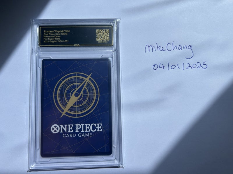 Eustass "Captain" Kid - Wanted Poster, PCG Grade 9.5, OP01-051, One Piece TCG Carousel 2