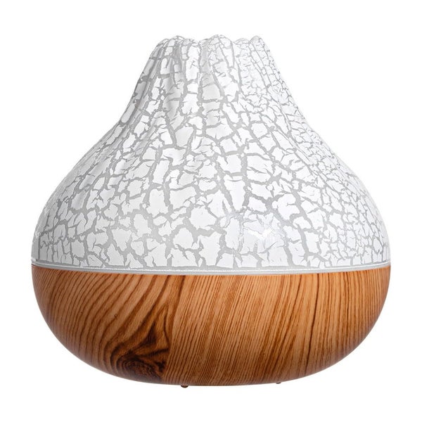 White Humidifiers for Bedroom, Wood Grain Small Volcano Humidifier Silent C Carousel 1