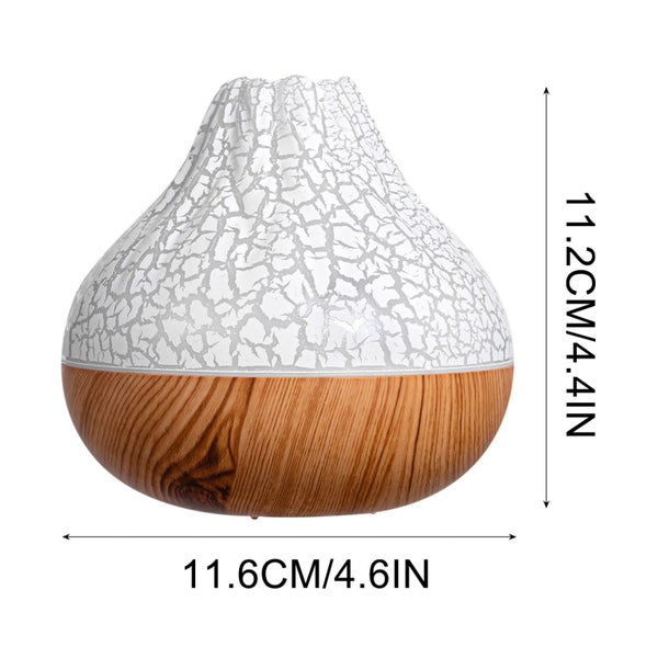 White Humidifiers for Bedroom, Wood Grain Small Volcano Humidifier Silent C Carousel 2