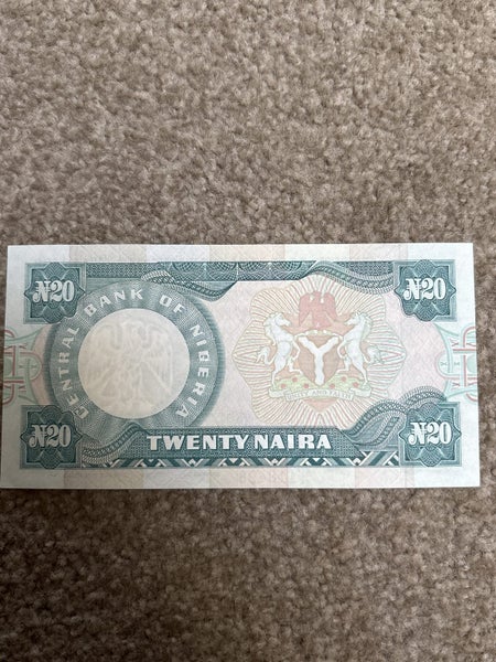 Bank of Nigeria 20 Naira banknote paper issue Carousel 2