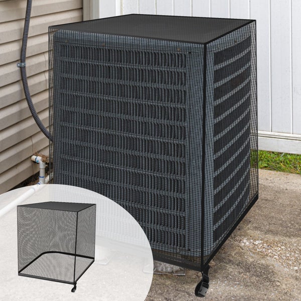 Air Conditioner Cover for Outside Units Full Mesh AC Unit Cover Breathable Carousel 1