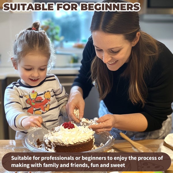 35Pcs Cake Decorating Kit for Cake Cupcake Decorations Sturdy Rotatable Cak Carousel 7