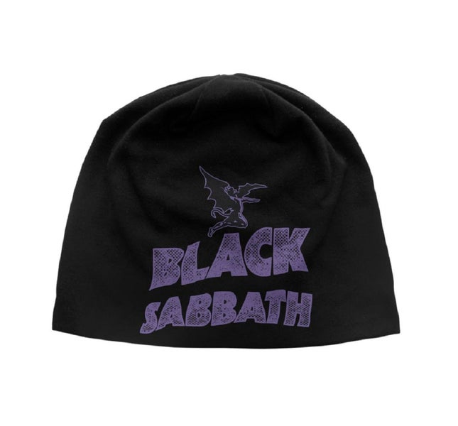 Black Sabbath Beanie Hat Cap classic Band Logo new black official jersey print Carousel 1