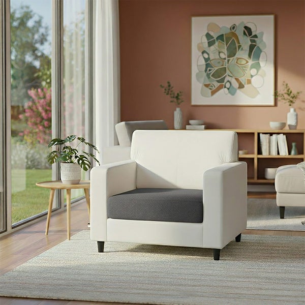 Anyhouz Sofa Cover Dark Gray Polyester Thick Stretchable Cushion For Living R... Carousel 2