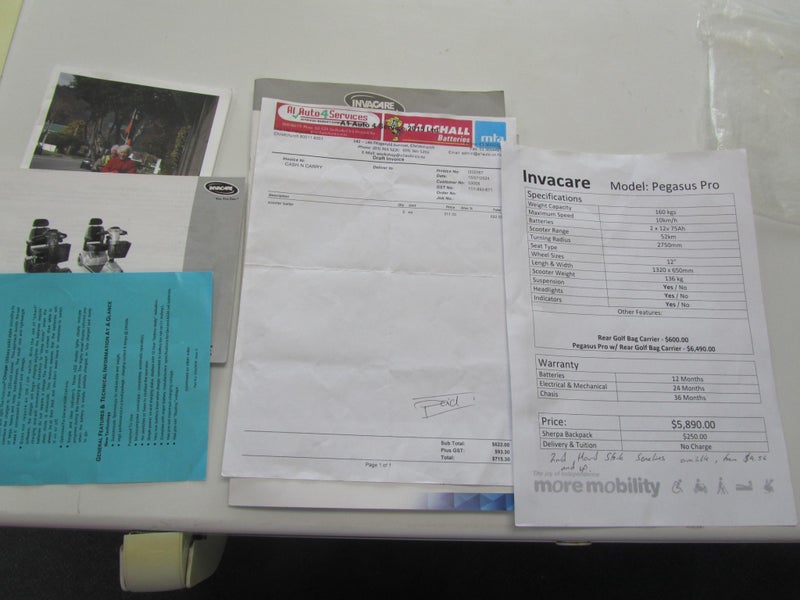 Invacare Pegasus Mobility Scooter Carousel 2