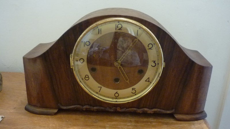 BEAUTIFUL ANTIQUE GERMAN MANTEL CLOCK Carousel 4