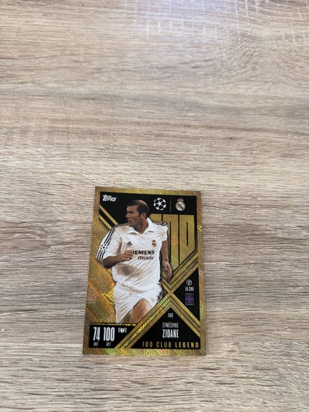 Topps Match Attax – Zinedine Zidane GOLD 100 Club Legend Card Carousel 1