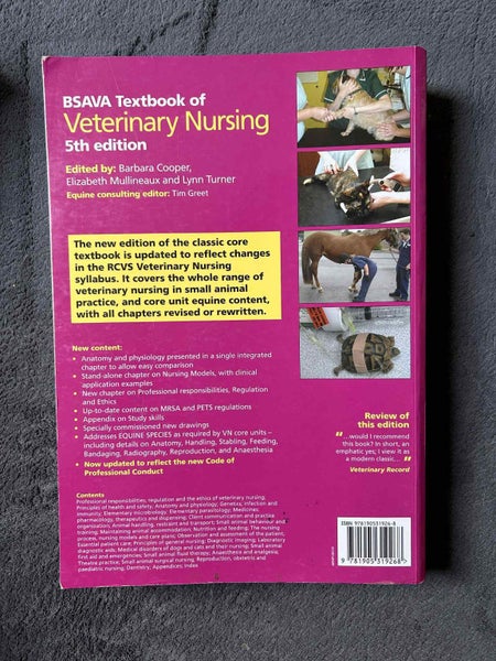 BSAVA Veterinary Nursing 5th Edition Carousel 2