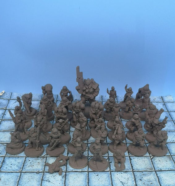 Space Themed Miniatures Set of 40 Rogue Trader W40K Dice4Dungeons Brite Carousel 2