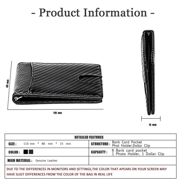Parallel Deals Rfid-Blocking Carbon Fiber Men Wallet Sleek & Secure Carousel 2