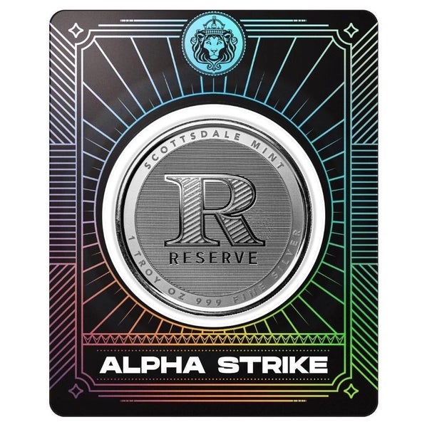 2024 1 oz RESERVE .999 Silver Round Scottsdale Alpha Strike ONLY 499 Carousel 1