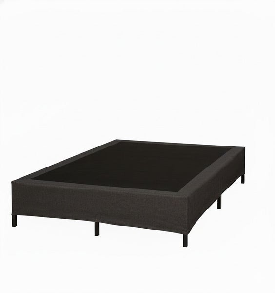 Misty Fabric Platform Bed Base Queen