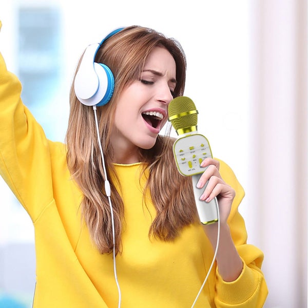 Wireless Microphone Bluetooth Speaker All-in Mobile Phone Karaoke Live Microp Carousel 1