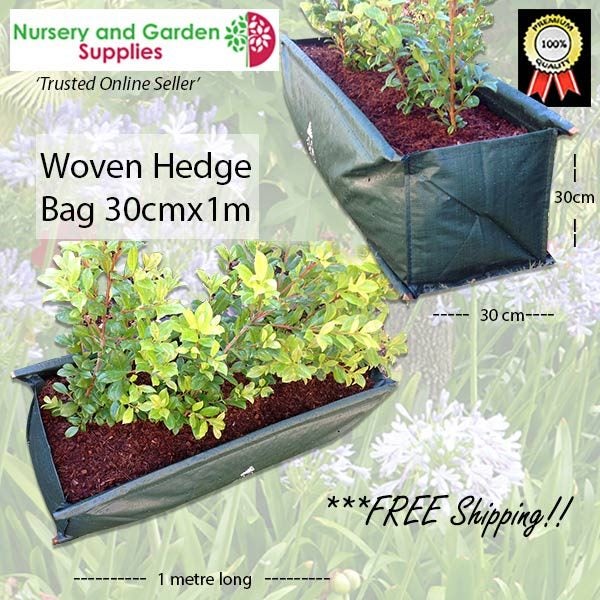 Long Canvas Hedge Planter Bags Carousel 1