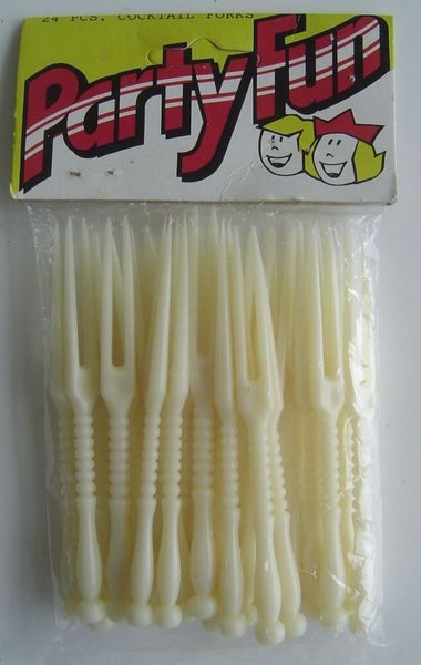 Vintage Plastic Cocktail Forks Carousel 1