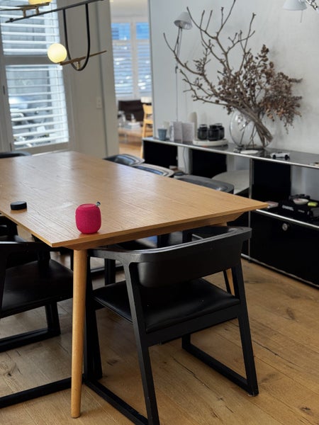 Bauhaus oak Dining Table and 8 Chairs Carousel 2