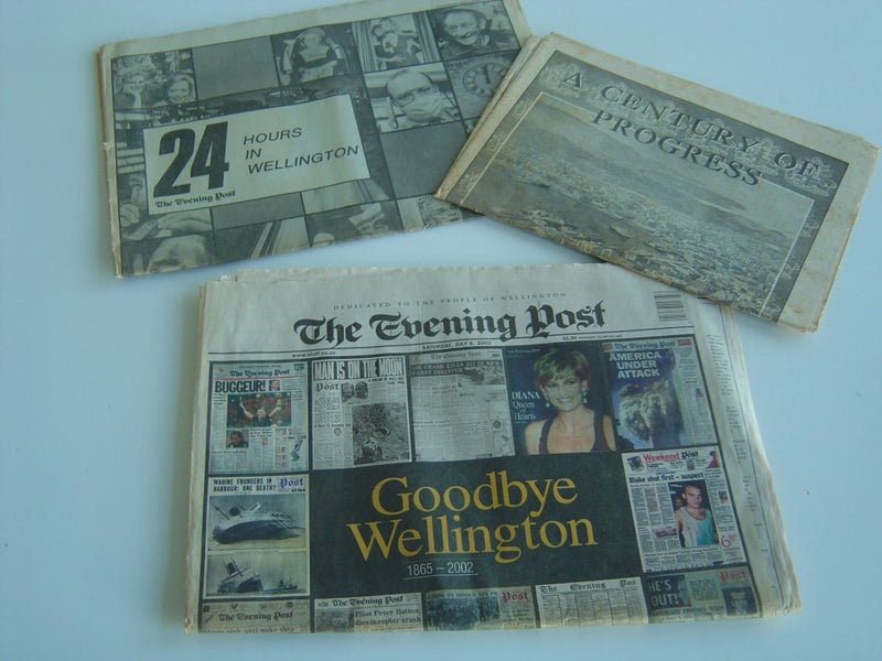 Evening Post Wellington 4 Old Historic Newspapers Carousel 1
