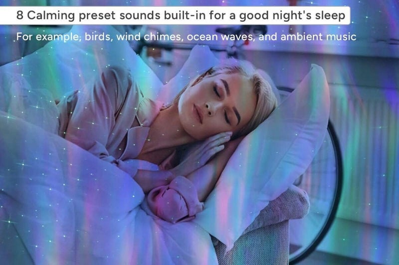 Kogan SmarterHome(TM) Aurora & Star Light Projector with Bluetooth Speaker Carousel 5