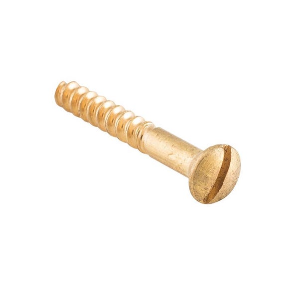 Tradco Domed Head Screw Polished Brass 6 Gauge Pack of 50 25mm SCPB25 Carousel 1