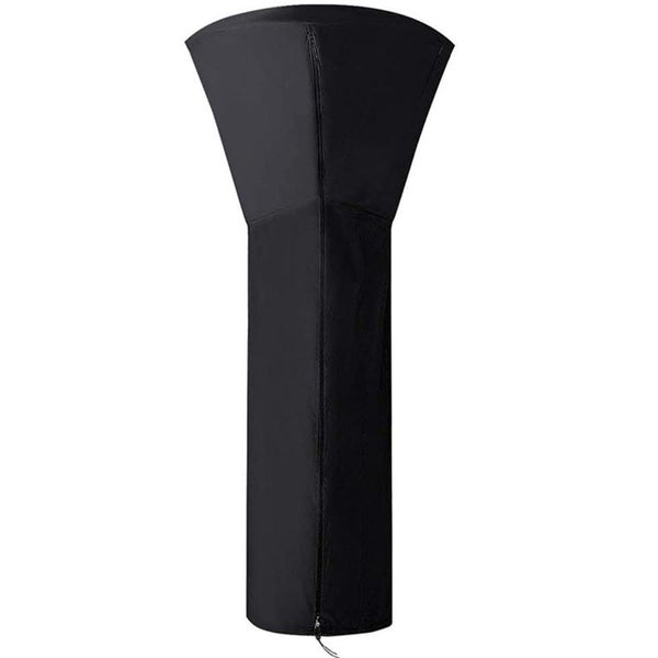 Full Length Patio Standup Outdoor Round Heater Covers With Zipper Black Free Carousel 2