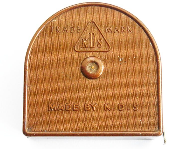 Old Art White Convex Rule Tape Measure. Japan. Carousel 2