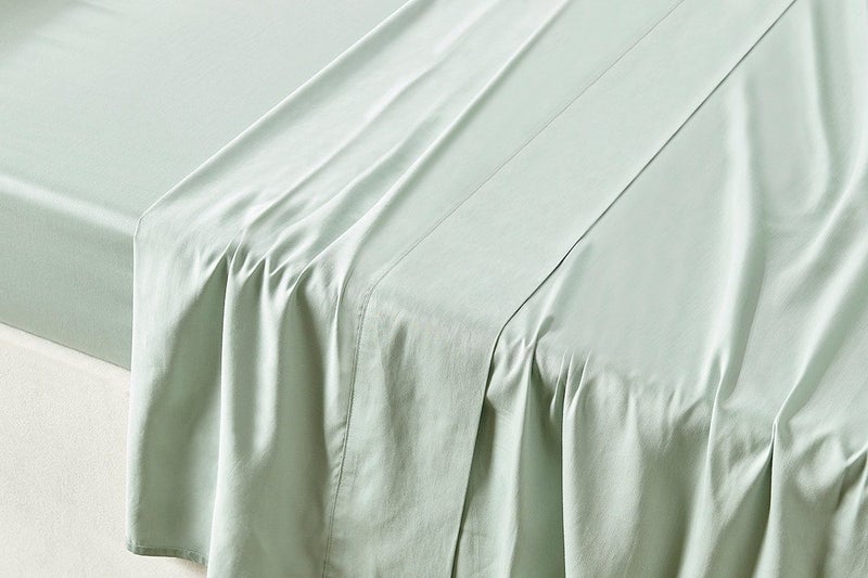 Matt Blatt Bamboo Cotton Bed Sheet Set (Green, Double) Carousel 2