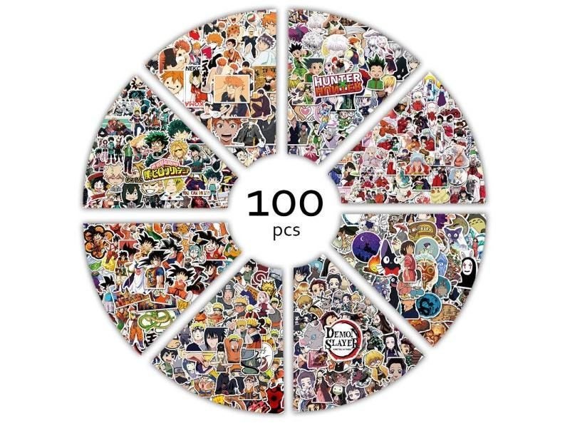 100pcs Anime Stickers For Luggage Laptop Etc. Carousel 1