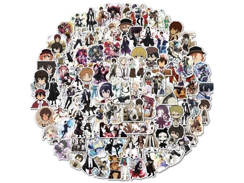 10/20/50/100Pcs Anime Stickers Bungou Stray Dogs Graffiti DIY Vinyl Decals For Carousel 1