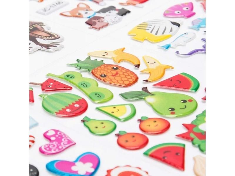 3D Stickers For Kids Toddlers 20/8 Different Sheets Cartoon Education Gift Carousel 4