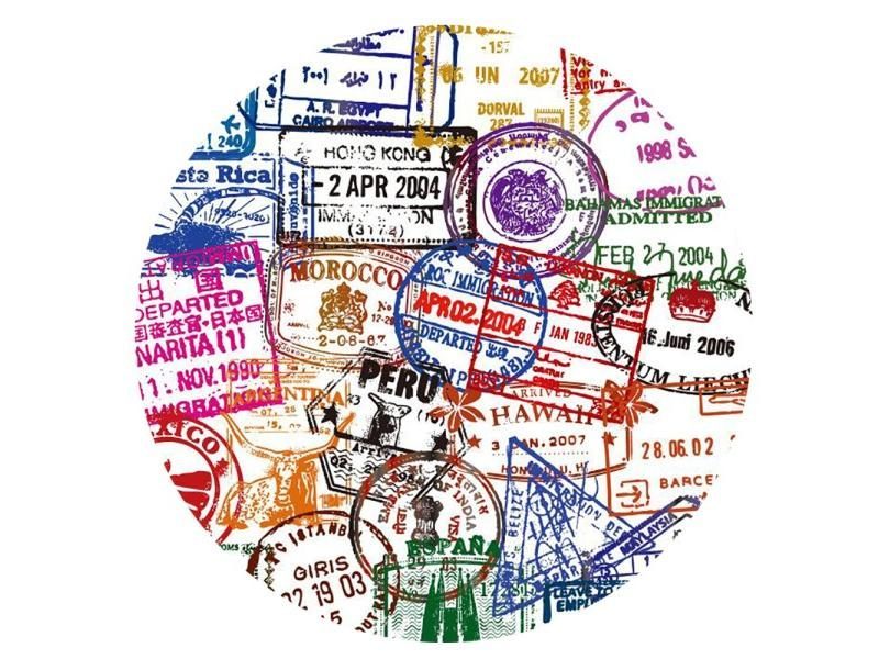 10/30/50PCS Mixed Transparent Postmark Stickers DIY Skateboard Fridge Guitar Carousel 4