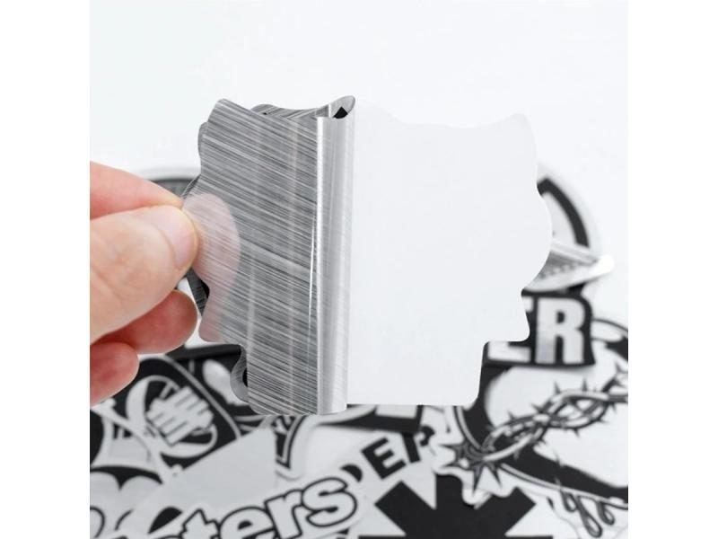 50PCS Metallic Black White Sticker DIY For Various Items Carousel 4