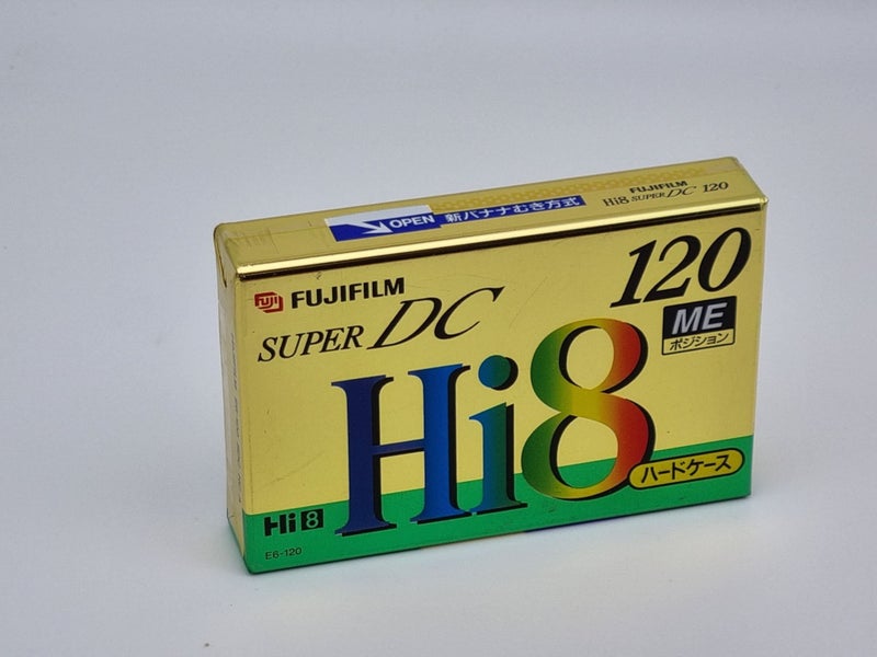 Fujifilm Hi8 MP SUPER DC (Hard Case) Video8 8mm Video Tape 120min New In Seal Carousel 1