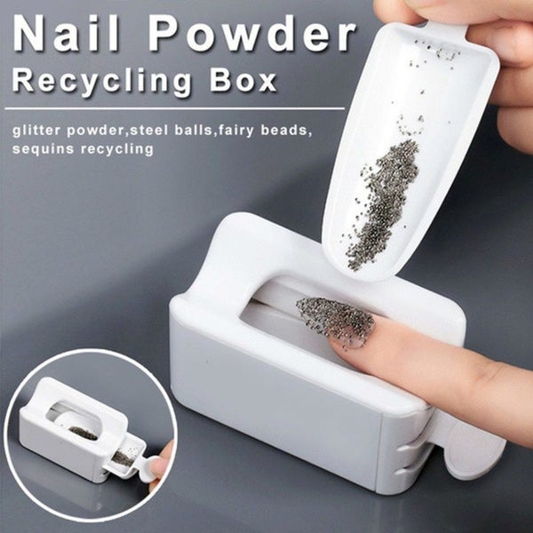Portable Dipping Powder Recycling Tray Nail Art Tools Carousel 1