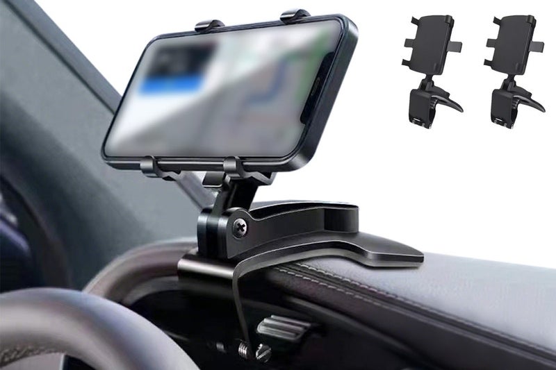 2-Pack Adjustable Car Dashboard Phone Holder Mount for Driving Carousel 1