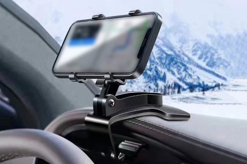 2-Pack Adjustable Car Dashboard Phone Holder Mount for Driving Carousel 2