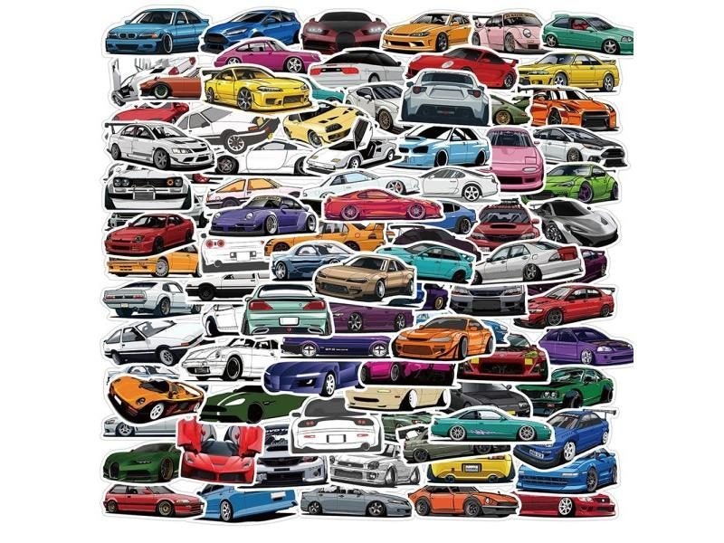 10/30/50/100PCS JDM Retrofit Racing Sticker For Various Items Carousel 1