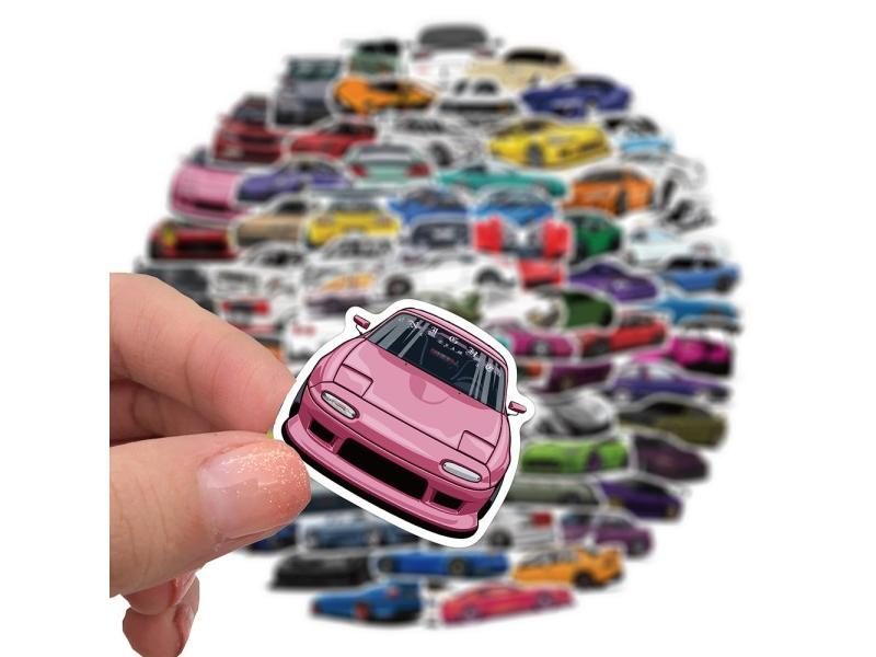 10/30/50/100PCS JDM Retrofit Racing Sticker For Various Items Carousel 4