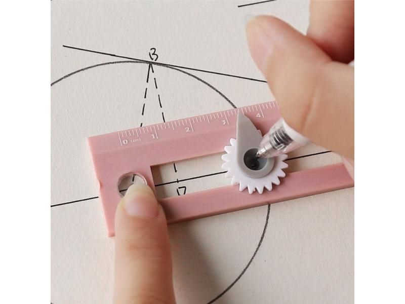 Student Compass Ruler Multi-function Drawing Circle Tool Ruler For Professional Carousel 2