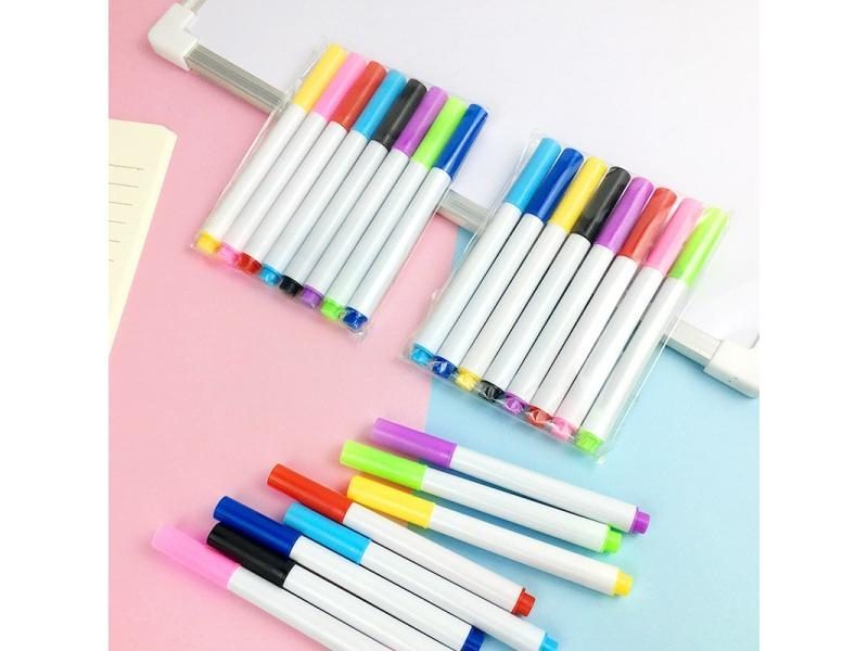 8pcs Color Blackboard Marker Pen Erasable Non-toxic For Children Carousel 2