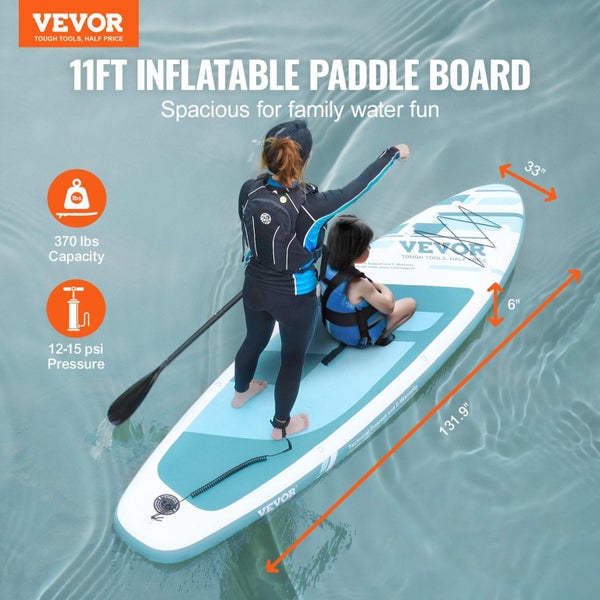 Vevor Inflatable Stand Up Paddle Board 152 Mm Wide Sup Paddleboard With Accessor Carousel 2