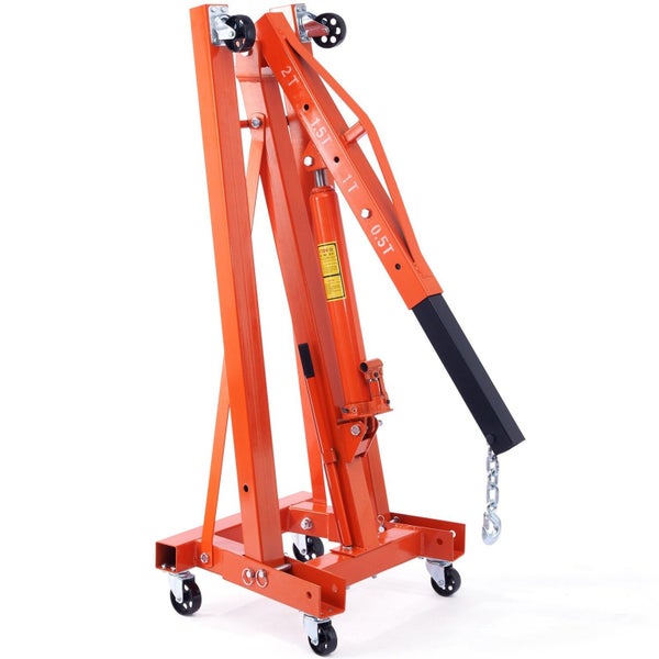 Vevor Hydraulic Engine Hoist With Lever 2000Kg Heavy Duty Cherry Picker Shop Cra Carousel 1