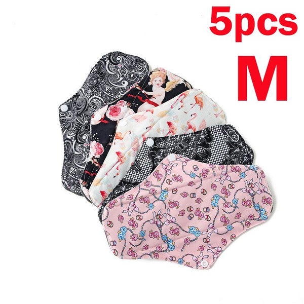 5pcs Resuable Cloth Sanitary Pad M Carousel 1