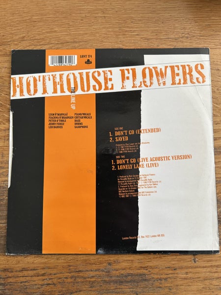 Hothouse Flowers “Don’t Go” Limited Edition 10” Vinyl . Carousel 2